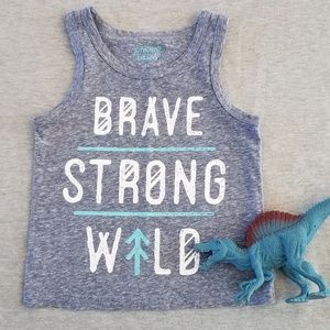 Boys 2t jumping beans heather blue tank